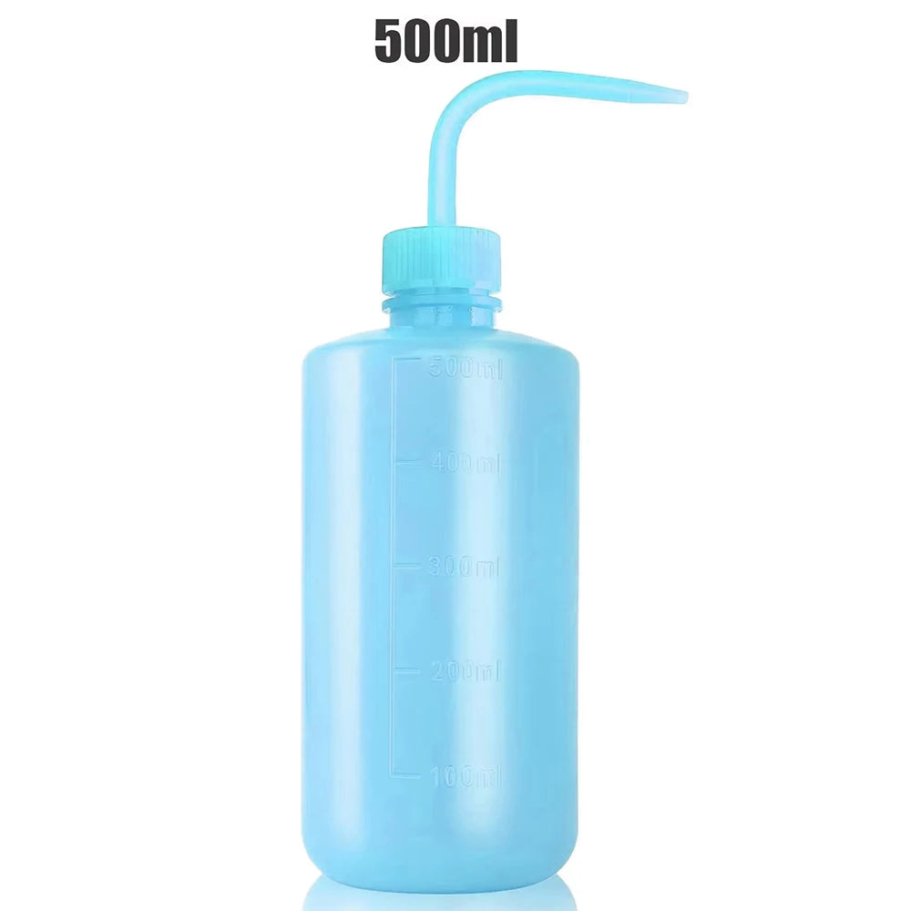 Tattoo Wash Bottle Safety Bottles Watering Tools Plastic Squeeze Bottle with Scale Labels for Succulent Cleaning Washing Tattoo