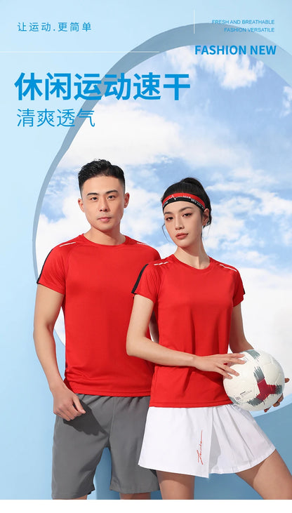 Sport T-shirt med Eget Tryck – Quick Dry, Kortärm, Unisex | S–4XL