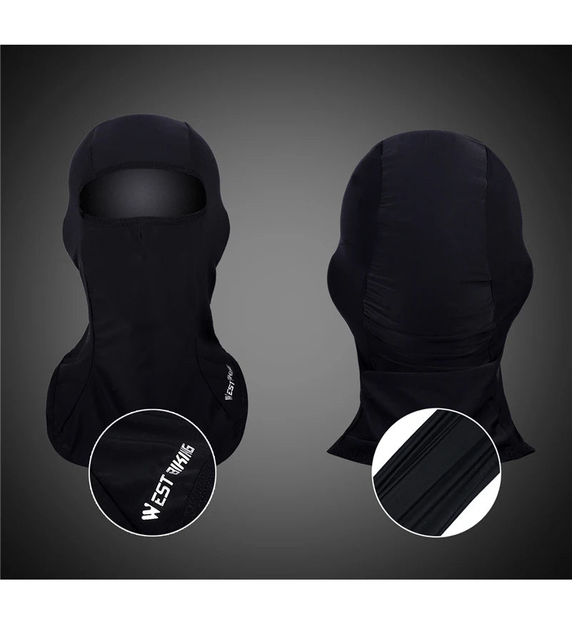 WEST BIKING Cool Men's Hat Summer Anti-UV Full Face Cover Motorcycle Balaclava Ice Silk Breathable Bike Helmet Mask Cycling Caps