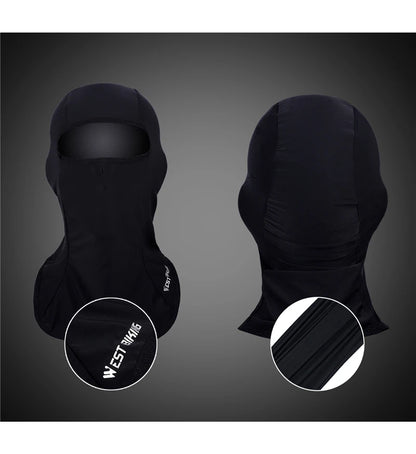 WEST BIKING Cool Men's Hat Summer Anti-UV Full Face Cover Motorcycle Balaclava Ice Silk Breathable Bike Helmet Mask Cycling Caps