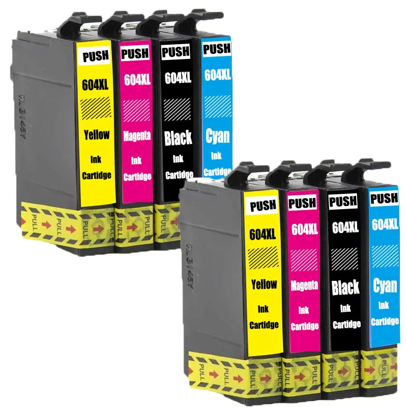 604XL-kompatibla bläckpatroner för Epson – 4, 5 eller 8-pack
