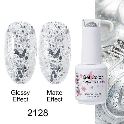 Clou Beaute Gel Nail Polish Neon Brown Royal Blue Red Green Pastal Nude Nail Art Varnishes Gel Lacquer Top Coat UV Gel Nail