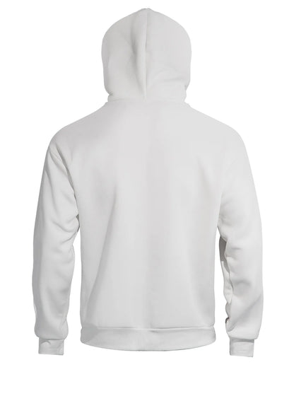 Autumn Men's Double-Layer Hooded Zip-Up Sweatshirt, Loose Casual Fit with Front Pockets, Ideal for Outdoor and Streetwear Style