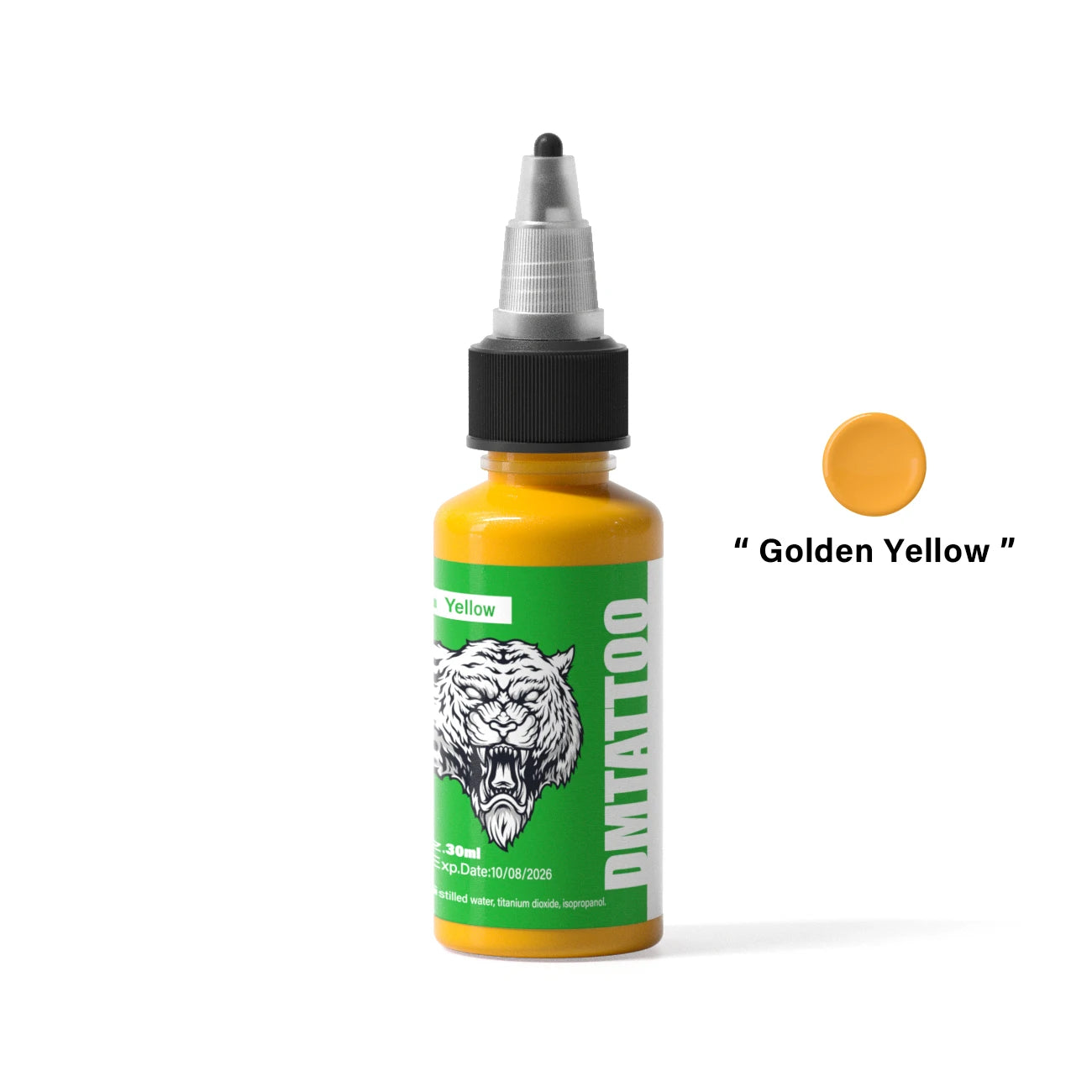 DM Tattoo Ink 15 Color 1OZ/Bottle Natural Plant Extract Pigment Body Painting Long Lasting No Color Loss Professional Tattoo Ink