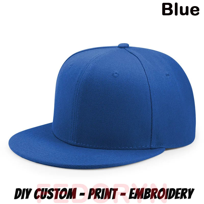 FEDORYN Snapback Keps Splice-Färger Hip Hop – 40 Färger Akryl/Polyester Justerbar Unisex Anpassad Brodyr Tryck Grossist Dropshipping