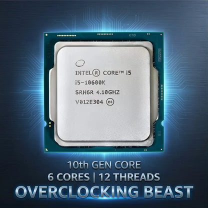 Intel Core i5 10600K Box CPU Processor i5 10th Gen Series 4.1GHz 6-Core 12-Thread L3 12MB 125W LGA 1200