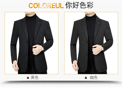 Business Casual Kavaj Herr – Elegant Enkelknäppt Sommarjacka