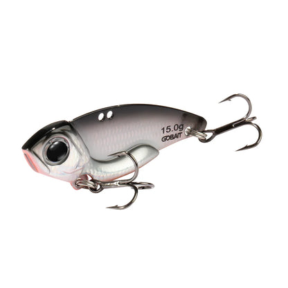 VIB Lure Metal Jig HardBait 7g 10g 15g Spoon Spinner Laser Painting 3D Eyes Fishing Tackle Strong 3X Hooks Swimbait Pesca Bait
