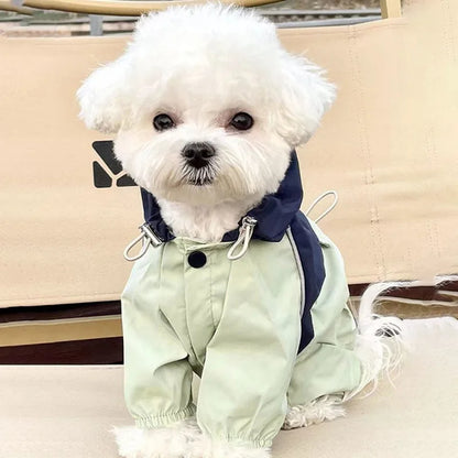 Autumn Winter Waterproof Dog Clothes Outdoor Windproof Dog Raincoat Warm Pet Clothes for Small Medium Dogs Comfy Puppy Clothes