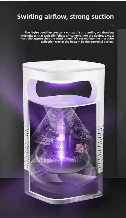 USB Mosquito Trap Electric Silent Bug Zapper Upgraded Inhalation Fly Killer with UV Light Indoor for Home Bedroom Office