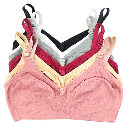 Sexy Lace Lingerie Summer Wireless Bras For Women Comfortable Underwear Breathable Lingerie Plus Size 50DE Cup