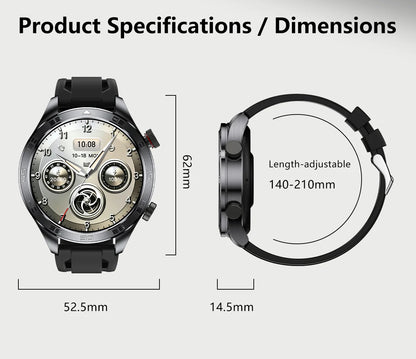 2026New Men's Outdoor Sports Smartwatch GPSTrack 1000mAh Battery Heart Rate Monitor 100+Sport Mode IP67 Waterproof Smart Watches