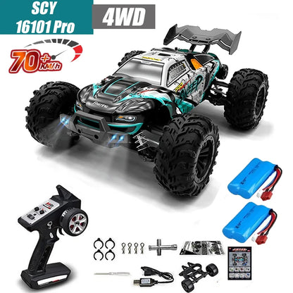MJX VS RC Car SCY 16101 16102 PRO 4WD 70Km/h 1/16 High Speed Drift Monster Off-road Remote Control Vehicle Electric Crawler