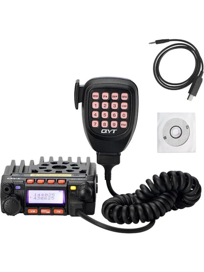 QYT KT-8900 25W GMRS Mobile Radio & Base Station,Long Range Two-Way Radio with NOAA Weather Scan & Alert, Integrated Control Mic