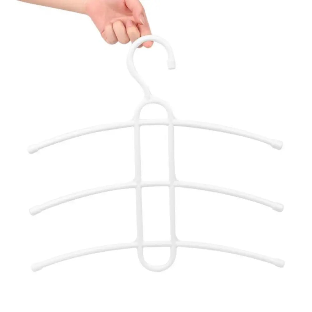 New Multifunctional Hanger Hook Fishbone Clothes Hanger Clothes Rack Wardrobe Organizer Space 3 Layer Saver