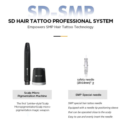 NUOJO Painless SMP Scalp Micropigmentation Machine PMU Micro Pigmentation Kit Scalp Tattoo Device Hair Tattoo Machine