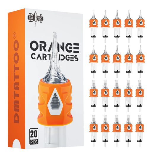 DMTATTOO Kassett-tatueringsnålar 20-pack – RL/RS/RM/M1 Engångs 316L Medicinskt Stål 2026