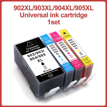 1~5 set 902XL 903XL 904XL 905XL HP903 HP905 bleckpatron kompatibel med HP Officejet Pro-skrivare