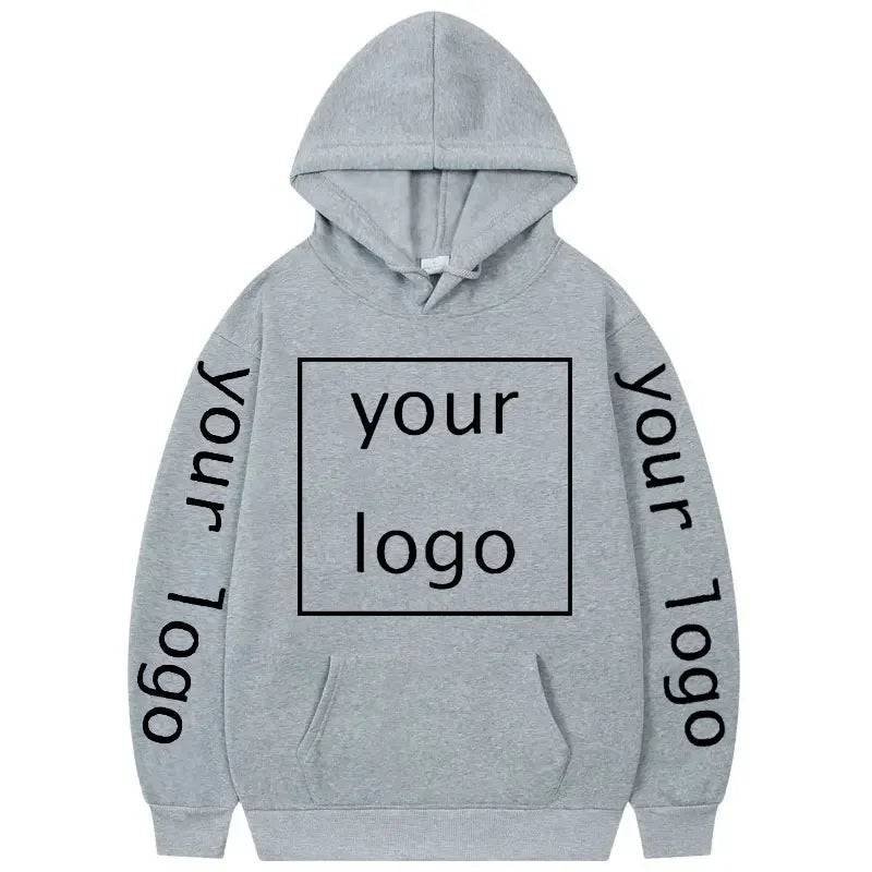 Zip-up Hoodie med Eget Tryck – Fleece, Huva & Dragkedja | S–XXXL