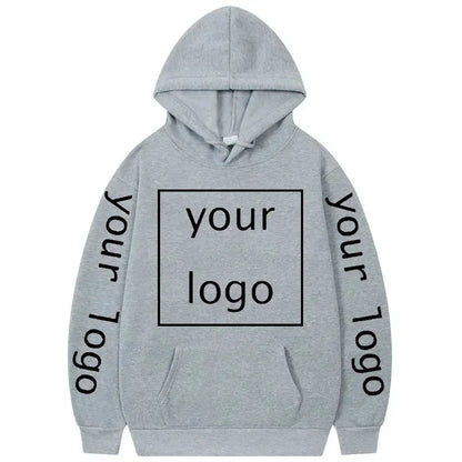 Zip-up Hoodie med Eget Tryck – Fleece, Huva & Dragkedja | S–XXXL