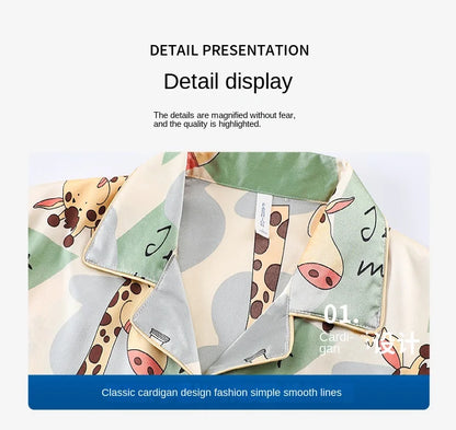 Fashion Summer Autumn 3 Piece Silk Men Pajamas Set Short Sleeve Shorts Oversize Homewear Lapel Collar Loungewear Pijamas for Man