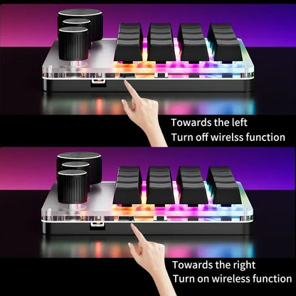 Bluetooth Macropad Macro Mechanical Keyboard 16 Keys 3 Knob RGB Mini Gaming Custom Programming Hotswap Keypads For Photoshop