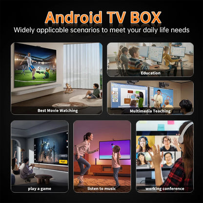 R69 Plus TV Box Android14 Ultra Voice Control HDR10 8K Allwinner H728 Octa Core 1000M LAN WIFI 6 BT5.0 Media Player Set Top Box