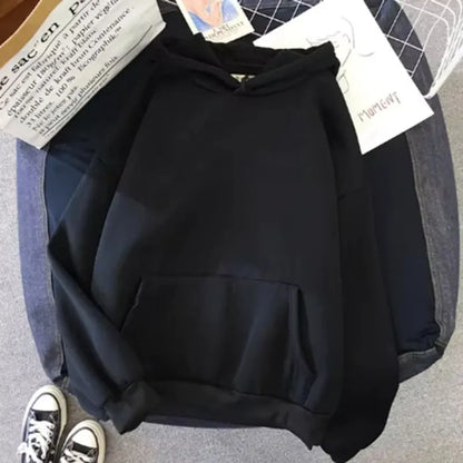 Men's Women's Hooded Sweatshirt Casual Loose Long Sleeve Personality Print Pocket Fashion HipHop Sweatshirt Harajuku Unisex ﻿