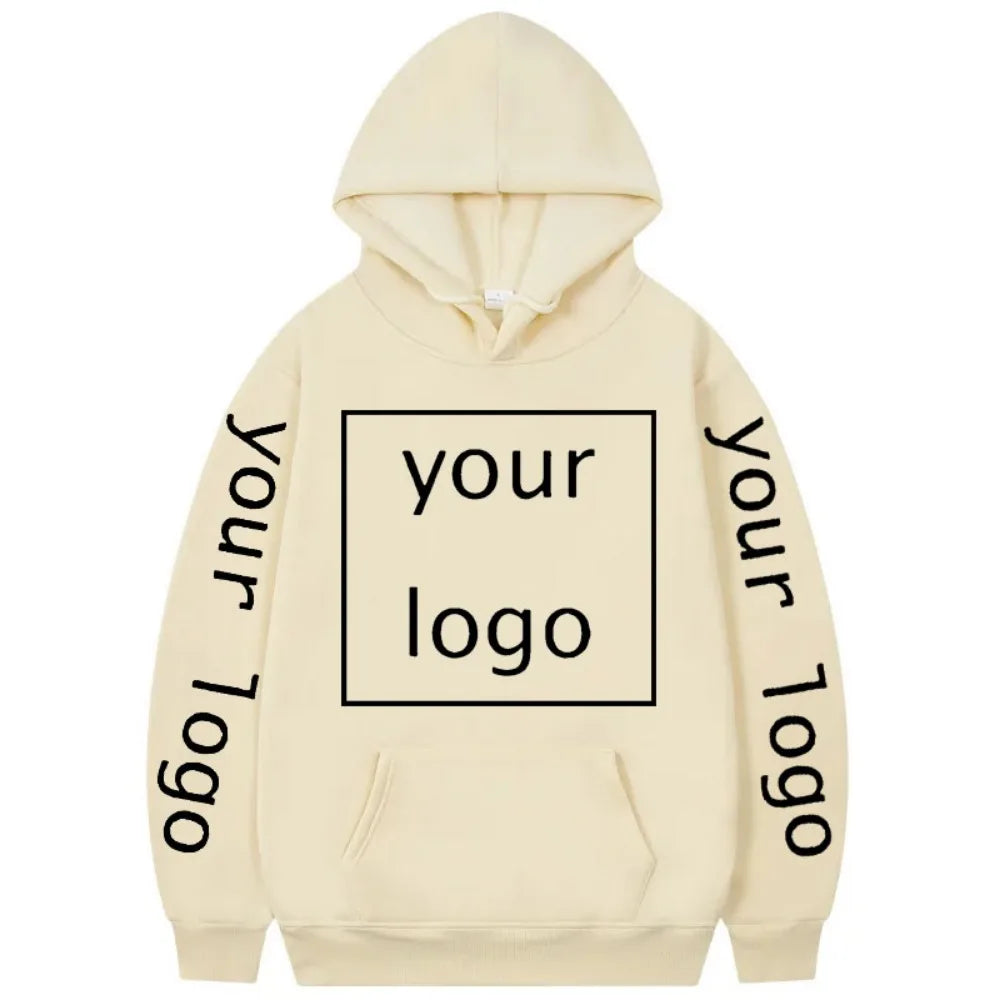 Zip-up Hoodie med Eget Tryck – Fleece, Huva & Dragkedja | S–XXXL