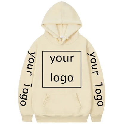 Zip-up Hoodie med Eget Tryck – Fleece, Huva & Dragkedja | S–XXXL
