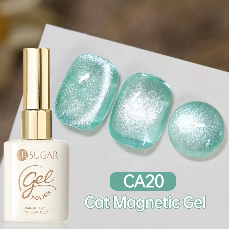 UR SUGAR 15ml Cat Magnetic Gel Nail Polish 30 Colors Semi Permanent Magnetic Gel UV/LED Soak Off Painting Vanrish Design