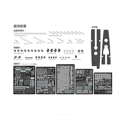 VeryFire VF700907DX 1/700 USS Des Moines CA-134 US Navy Kryssare Plastmodell Deluxe Version