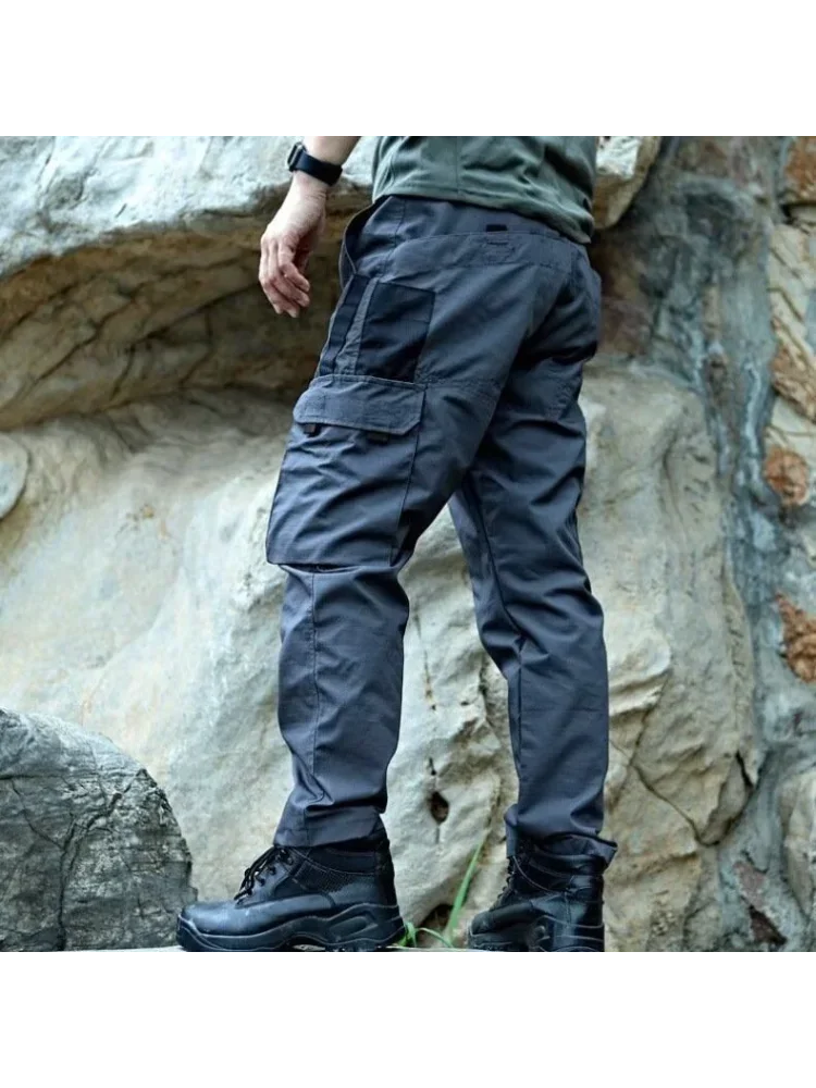 New Tactical Work Pants Men Outdoor Cargo Trousers Multi-pocket Waterproof Pant Autumn Spring Outdoor Workwear Hiking Trousers