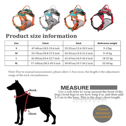 Justerbar Hundsele med Personlig Text – Reflekterande & Andningsbar, S–XL
