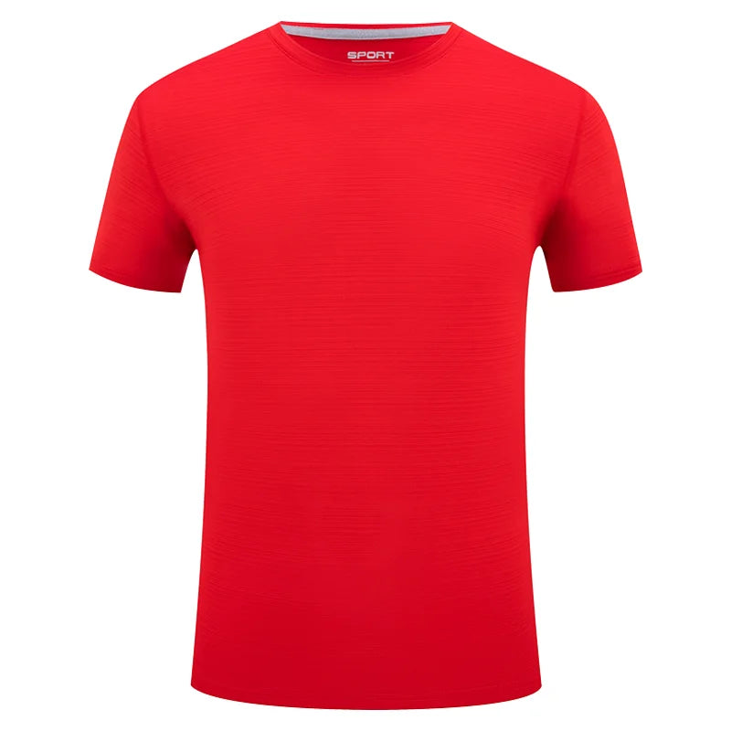 Herr Sport T-Shirt 2026 – Anpassningsbar Logotryck Brodyr Elastisk Quick Dry 9 Färger Asian S–4XL