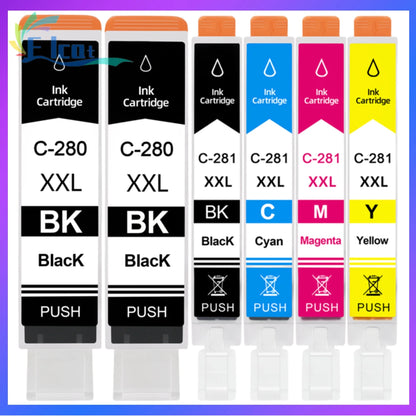 PGI-280 / CLI-281 Bläckpatron XXL Kompatibel för Canon PIXMA-skrivare