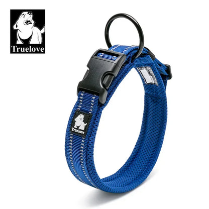 Truelove justerbart mesh-stoppat hundhalsband med 3M reflex