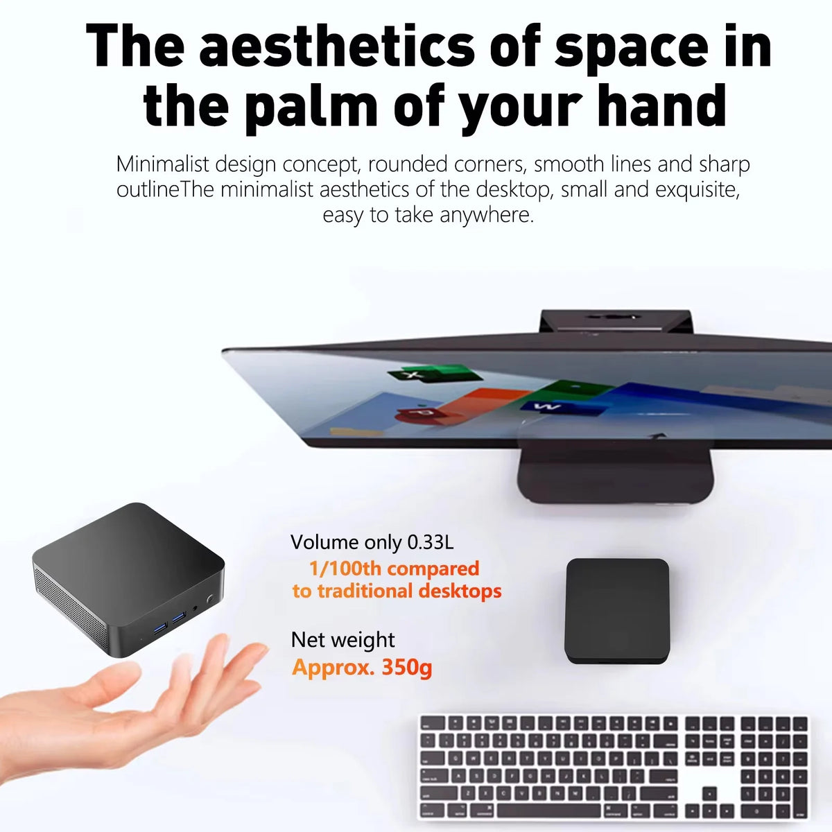 New Portable I9 Mini Computer Windows 11 I9 10980HK 16GB 1TB Gaming Office Computer Dual Band WiFi 6-Core Mini Desktop Computer