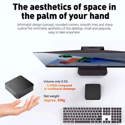 New Portable I9 Mini Computer Windows 11 I9 10980HK 16GB 1TB Gaming Office Computer Dual Band WiFi 6-Core Mini Desktop Computer