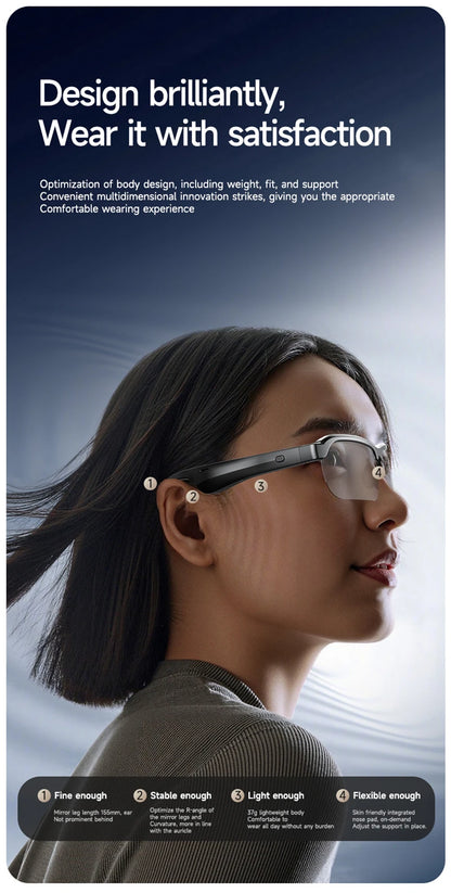 8K AI Smart Glasses With 100MP Camera Chat GPT Touch Sport Sunglasses Bluetooth Call Video Music Player ForMen Women 2025 New