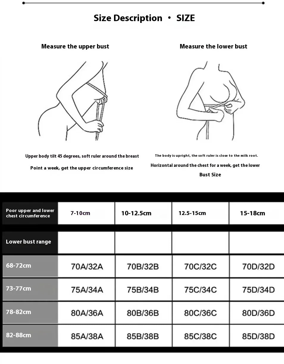 French Triangle Cup, No Steel Ring, Women's Ultra-thin Summer Lace, Pure and Delicate Straps, Beautiful Back, Front Buckle Bra