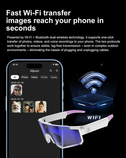 Xiaomi AI Smart Glasses1080P Camera 8MP Anti-shake Cycling Video&Photo Sport Sunglasses ChatGPT DualMic 32GB Windproof Goggles