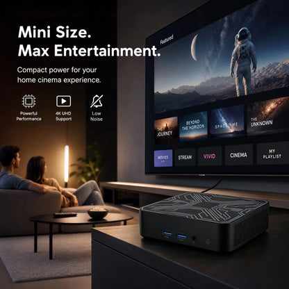 New Mini PC Core i9 10980HK 16GB 1TB 2TB SSD 4K HD Gaming Desktop Portable Gamer Computer