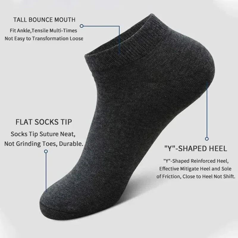 Men's and women's boat socks, shallow mouth invisible short socks, spring and summer thin style, no drop heel, anti odor,