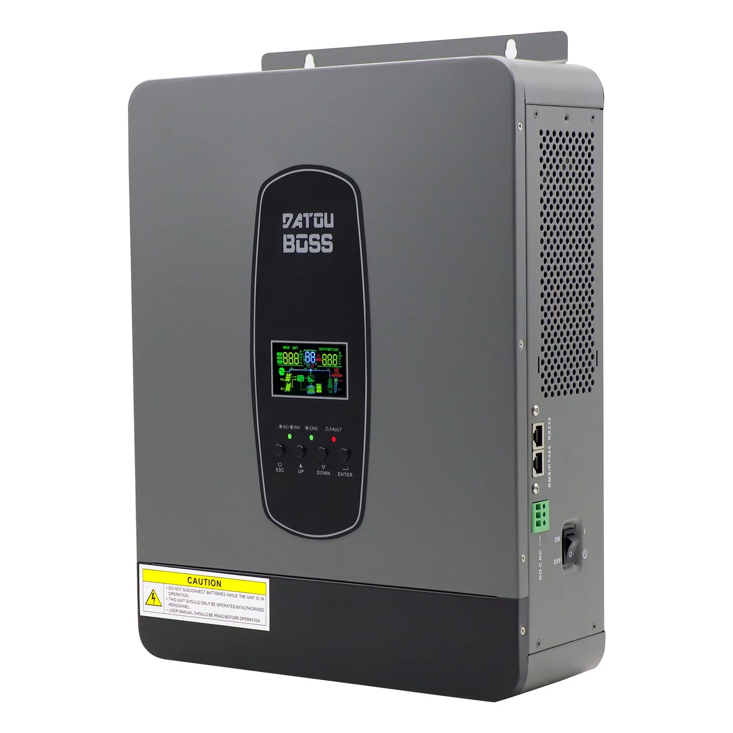 DATOUBOSS Solhybridinverter Ren Sinusvåg – 1,8kW 12V / 3kW 24V / 6,2kW 48V till 220V, Parallellanslutning, EU-lager Polen