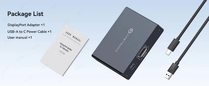 MZX MST-splitter för tre skärmar, DisplayPort eller USB-C