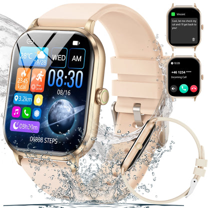 GAWSUG New Ultra thin Wireless Call SmartWatch Women Watches Men Sports Fitness Tracker Heart Rate Smartwatches For Android IOS