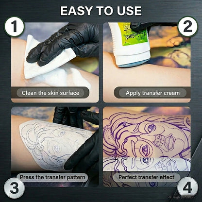 60g Tattoo Transfer Gel Rotatable Long Lasting Transfer Ointment Stencil Primer Cream Gel for Tattoo Stencil Transfer Paper Soap