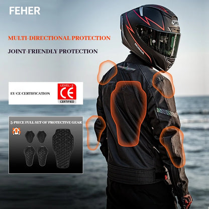 FEHER Sommar MC-jacka i Mesh SJ-2311