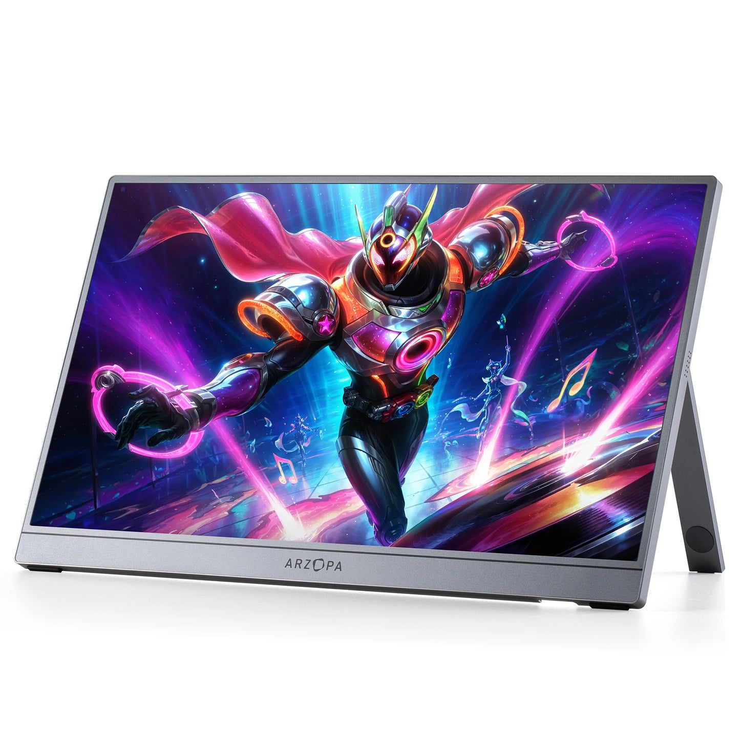 [GREY}ARZOPA 15.6/16.1inch 144/60HZ Mini Second Gaming Display Portable Monitor External Screen for MAC/Laptop/PC/Xbox/PS/Switch